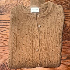 NEW - Sunday Best Brown Cable Knit Cardigan